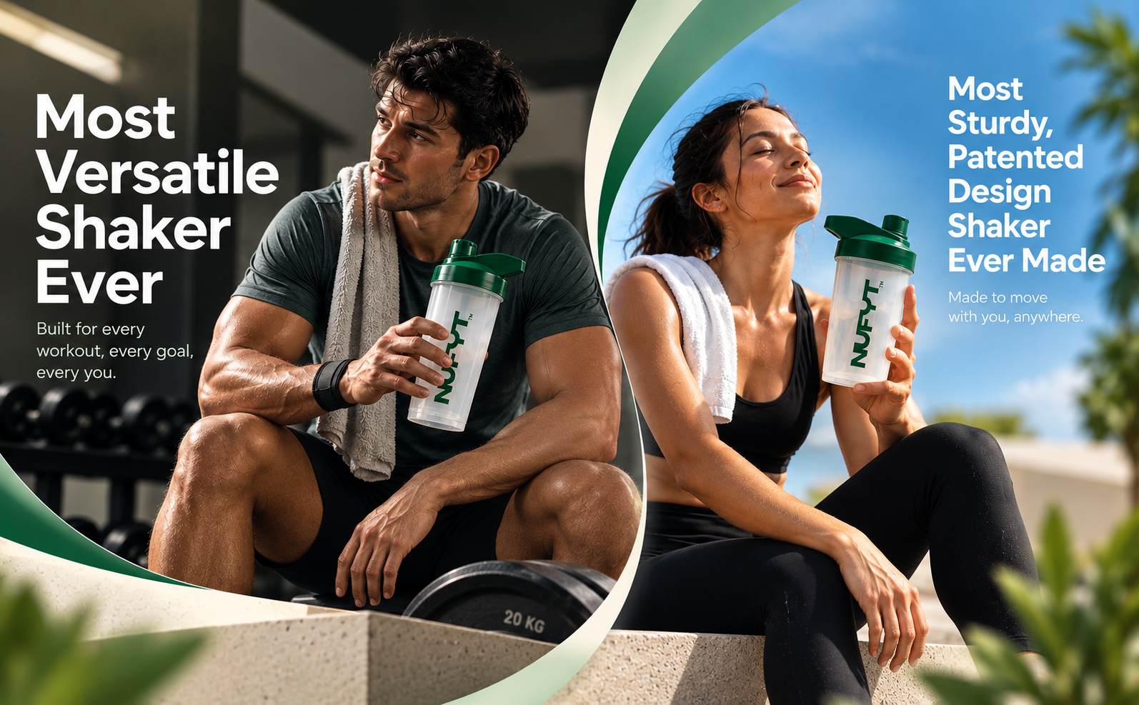 (Patented Design BPA-Free Protein Shaker Bottle 500 ml with Steel Whisk Ball | Leak-Proof Lid | Easy to Clean & Travel Friendly | for Protein Shakes, Pre-Workout & Smooth Mixing