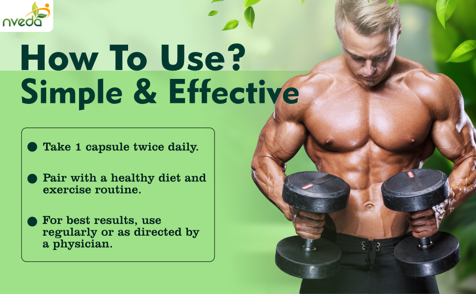 Nveda Testoblaze Testosterone Booster for Men | Muscle Growth, Strength, Energy & Stamina Supplement | Shilajit, Ashwagandha, Safed Musli & Tribulus | Men Vitality & Performance Support | 60 Veg Capsules