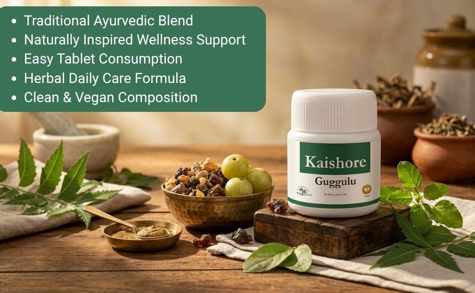 Herb Essential Kaishore Guggulu 60 Tablets, Ayurvedic Formula for Digestion