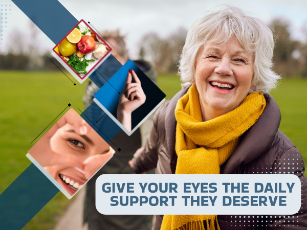 Eye Health Supplement for Vision and Mineral Supplement, Vitamin C & E, Lutein & Zeaxanthin, Zinc & Copper for Women and Men, Blue Light Protection, 60 Softgels, No Artificial Additives