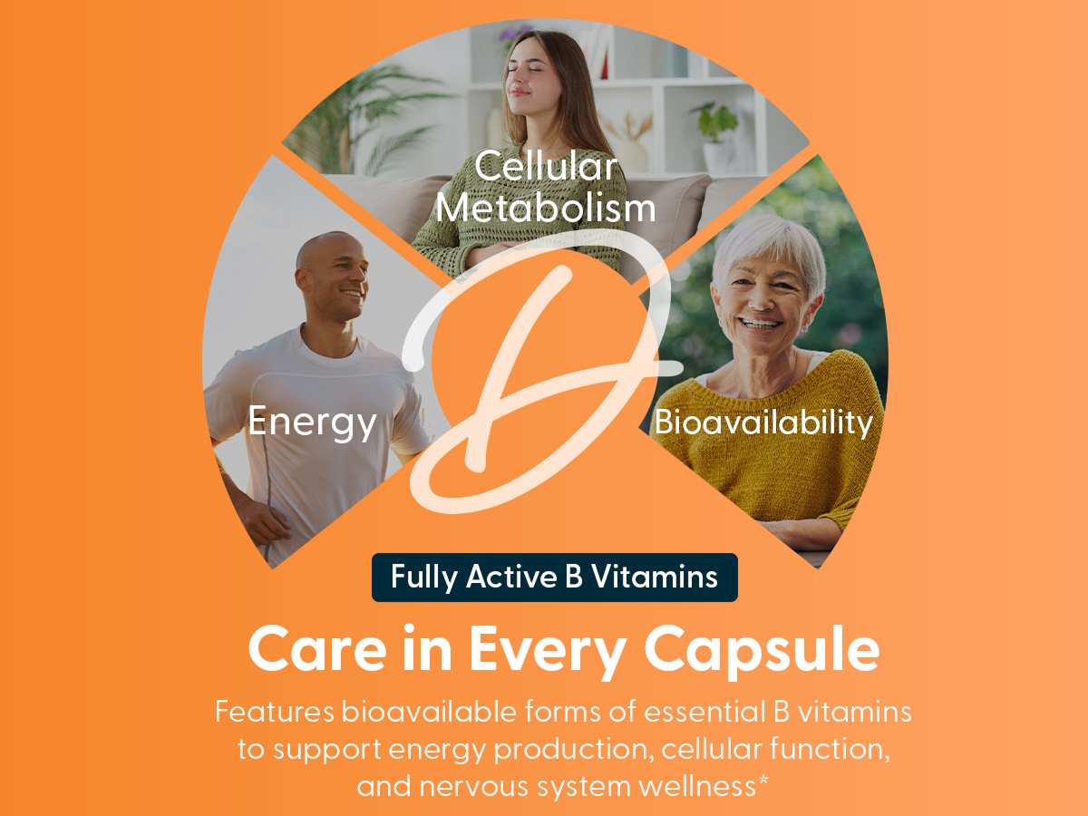 Doctor's BEST Fully Active Vitamin B Complex Supplement, 30 Veggie Capsules