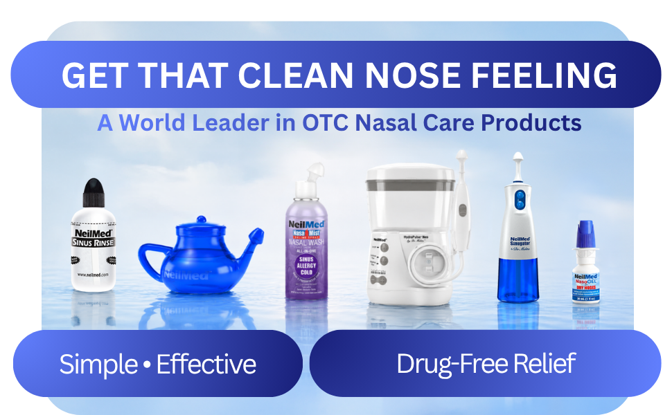 NeilMed NasaMist Isotonic Saline Nasal Spray, 177 mL, 3 Canisters