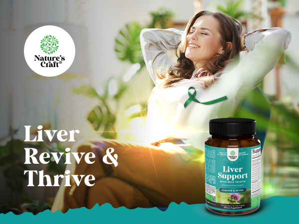Liver Cleanse Support - Milk Thistle Supplement with Choline - 70 Count