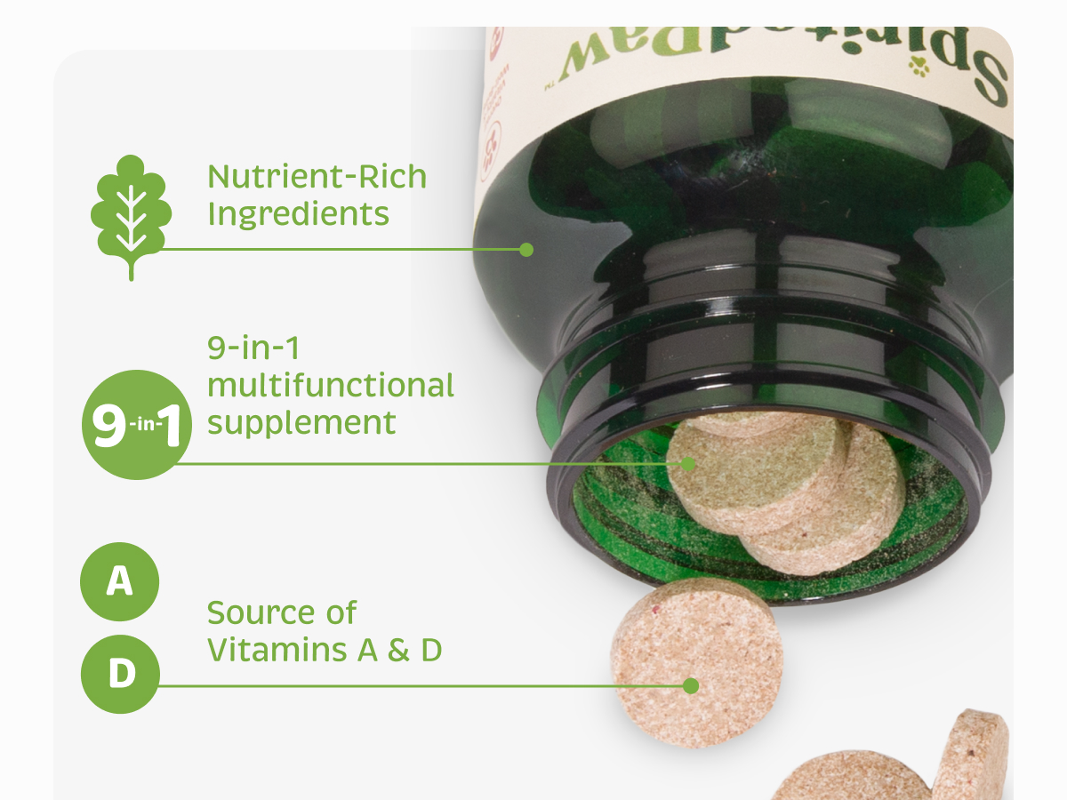 Spirited Paw Health + Vitality, Liver-Flavored, 90 Chewable Wafers