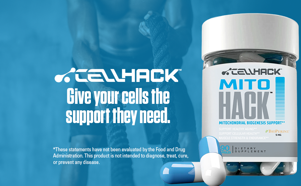 MITOHACK Urolithin A 1000mg + Spermidine 25mg Mitochondrial Formula - 90 Ct