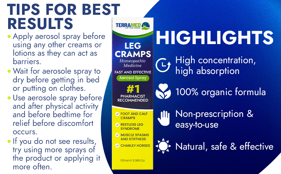 Leg Cramps Instant Relief Muscle Cramps Relief for Spasms and Calf Cramps