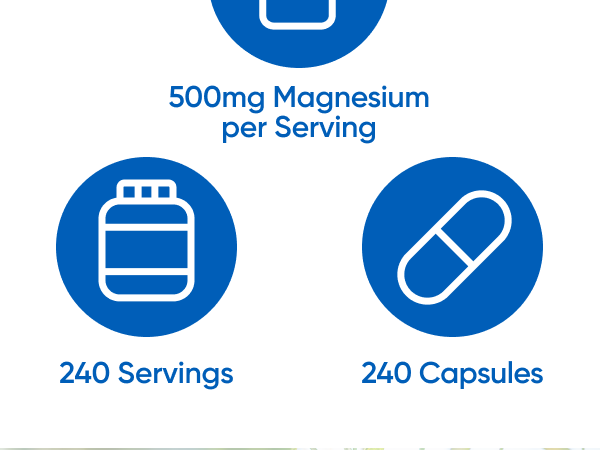 Nutricost Magnesium Complex Extra Strength 500mg, 240 Capsules