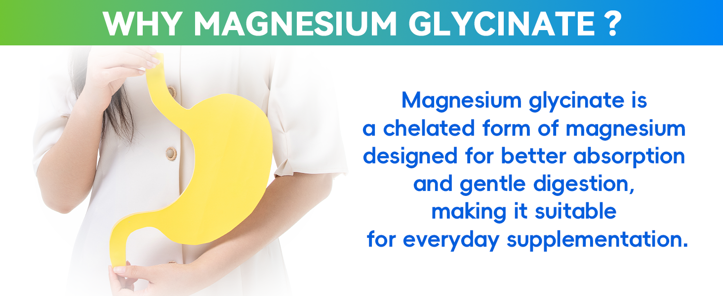 Magnesium Glycinate 400mg per Capsule – 240 Capsules – High Absorption Magnesium Supplement for Relaxation, Calmness & Muscle Support – Gentle on Stomach - for Men and Women – Made in USA