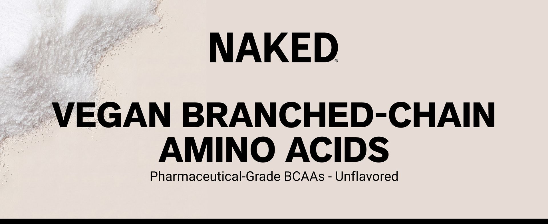 NAKED BCAAs Amino Acids Powder, Only 1 Ingredient, Pure 2:1:1 Formula, Vegan Unflavored Branched Chain Amino Acids, Instantized All Natural BCAA Supplement - 500 Grams, 100 Servings