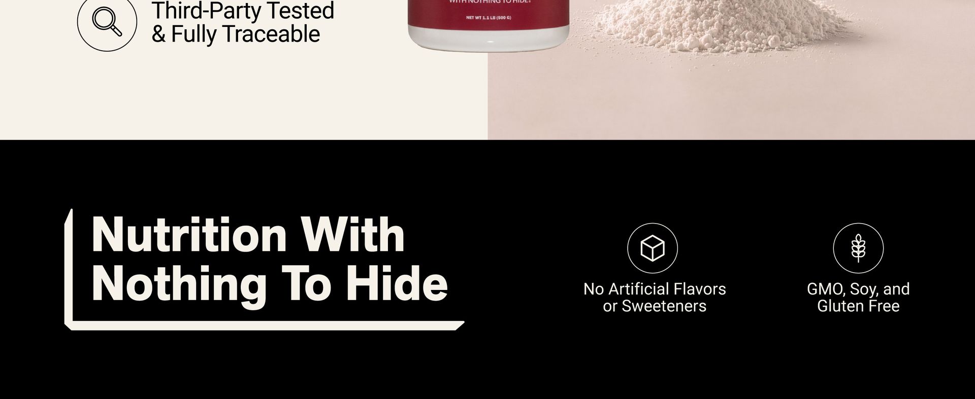 NAKED BCAAs Amino Acids Powder, Only 1 Ingredient, Pure 2:1:1 Formula, Vegan Unflavored Branched Chain Amino Acids, Instantized All Natural BCAA Supplement - 500 Grams, 100 Servings
