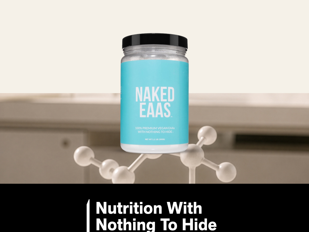 NAKED EAAs Amino Acids Powder - 50 Servings - Vegan Unflavored Essential Amino Acids 500 Grams - Instantized All Natural EAAs Powder Supplement