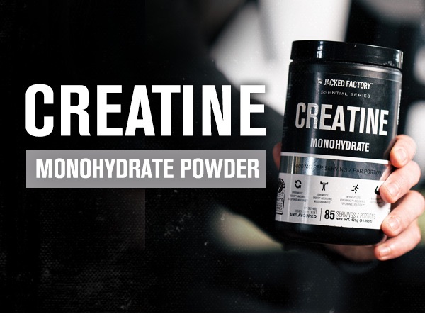 Jacked Factory Creatine Monohydrate Powder 150g - 5g Daily Micronized Creatine Monohydrate for Men and Women, Vegan-Friendly, Third-Party Tested - 30 Servings, Unflavored