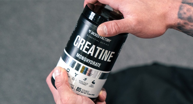 Jacked Factory Creatine Monohydrate Powder 150g - 5g Daily Micronized Creatine Monohydrate for Men and Women, Vegan-Friendly, Third-Party Tested - 30 Servings, Unflavored