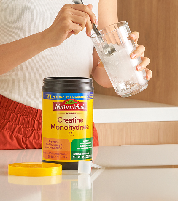Nature Made Micronized Creatine Monohydrate Powder 5g per Serving, 450 g