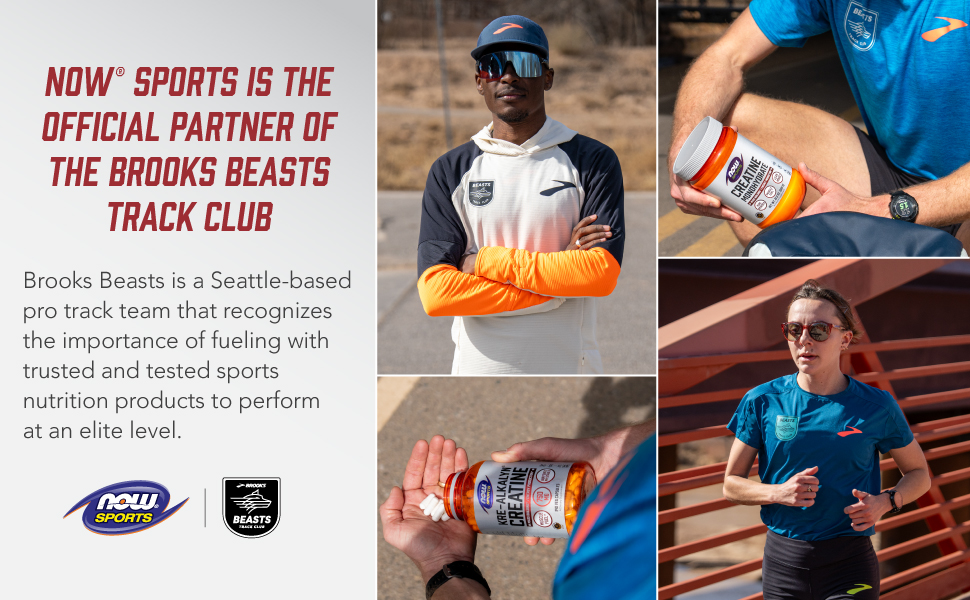 NOW Sports, Creatine Monohydrate 750 mg, Muscel Fuel*, 120 Veg Caps