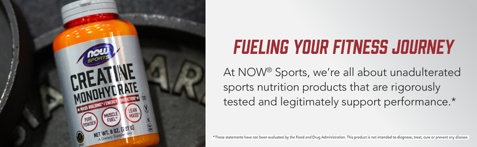 NOW Sports, Creatine Monohydrate 750 mg, Muscel Fuel*, 120 Veg Caps