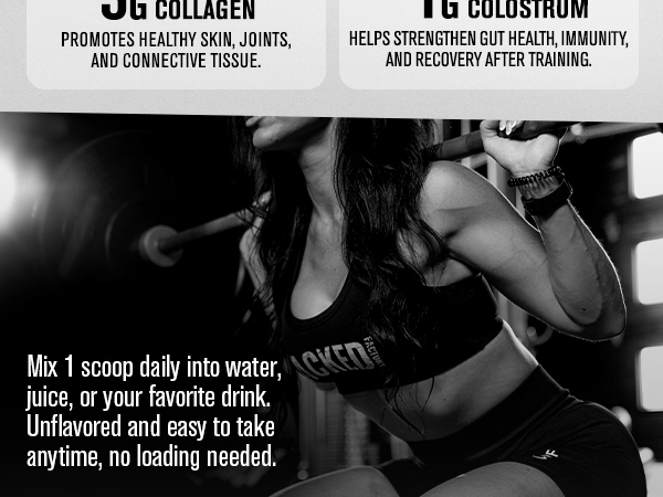 Jacked Factory Creatine for Women with Collagen, 30 Servings, Unflavored
