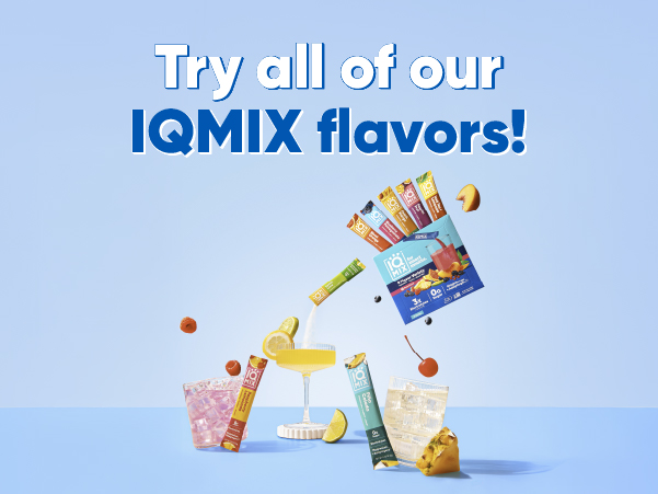 IQMIX Sugar Free Electrolytes Powder Packets, Variety Pack 40ct