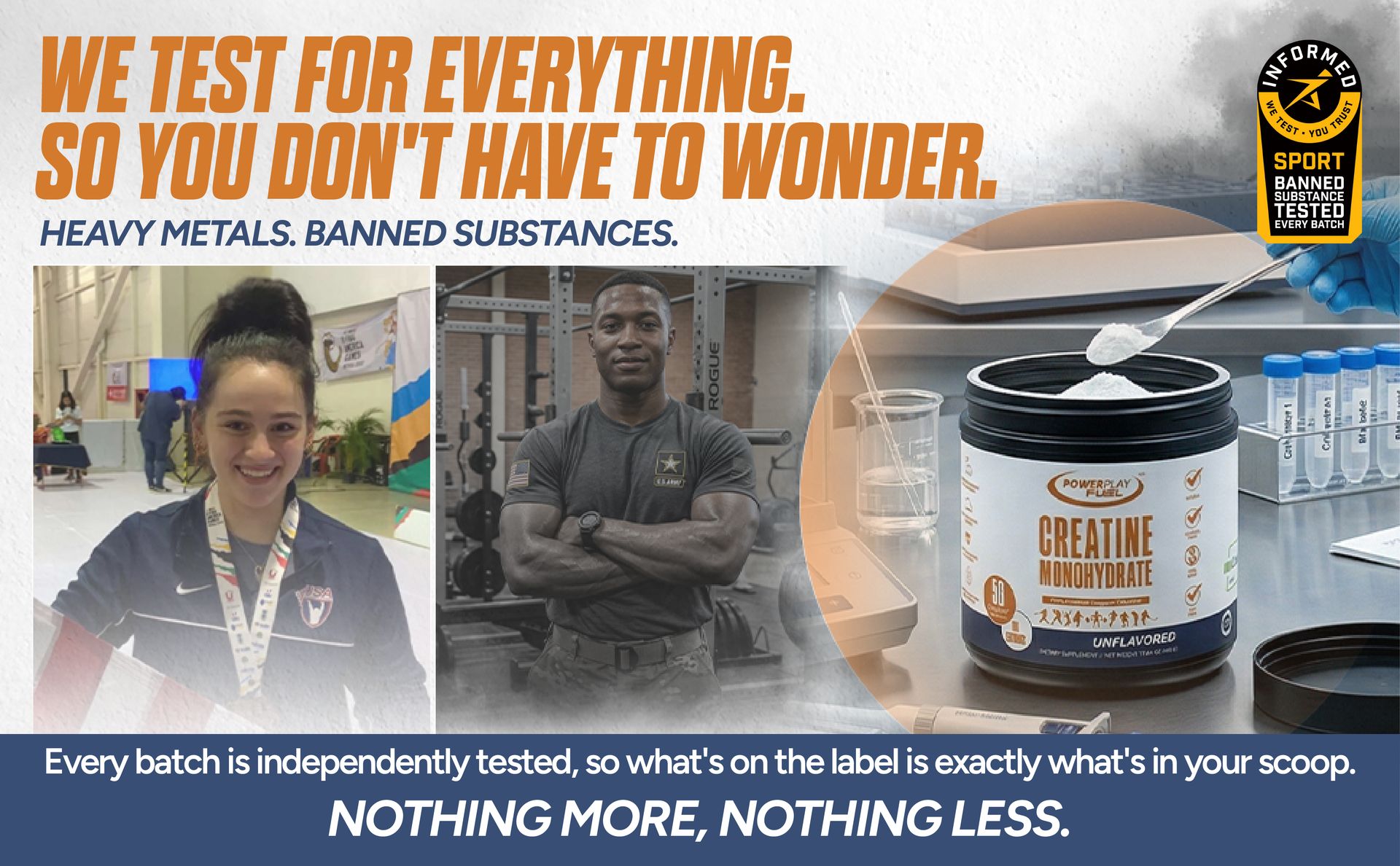 Pure Creatine Monohydrate Powder for Women & Men