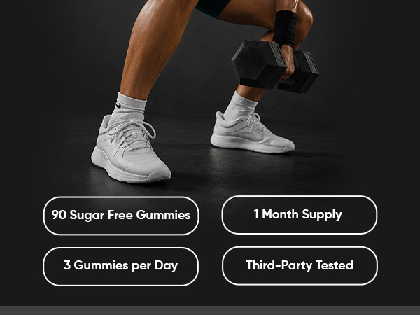 WeightWorld Sugar Free Creatine Monohydrate Gummies 5g | 90 Ct, 30 Servings
