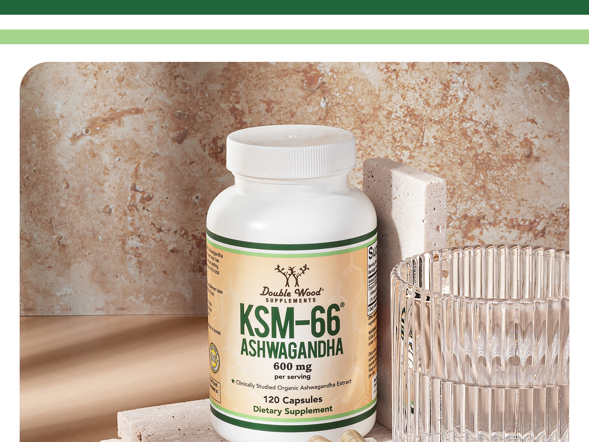 KSM-66 Ashwagandha Root Extract, 600mg, Organic, 120 Capsules