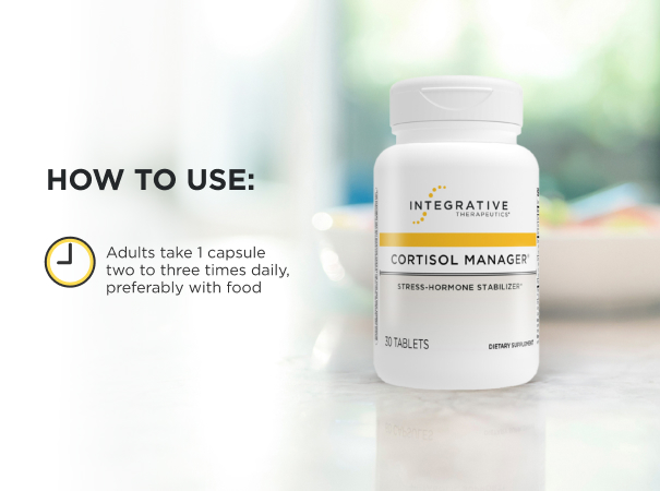 Integrative Therapeutics Cortisol Manager, 30 Tablets, Stress Support*