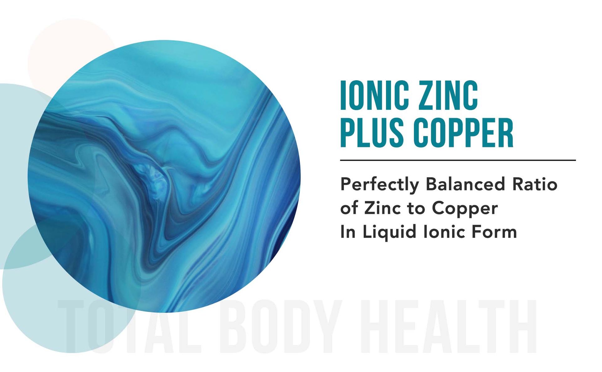 Ionic Zinc Plus Copper Liquid Concentrate, Balanced Ratio of Zinc Copper
