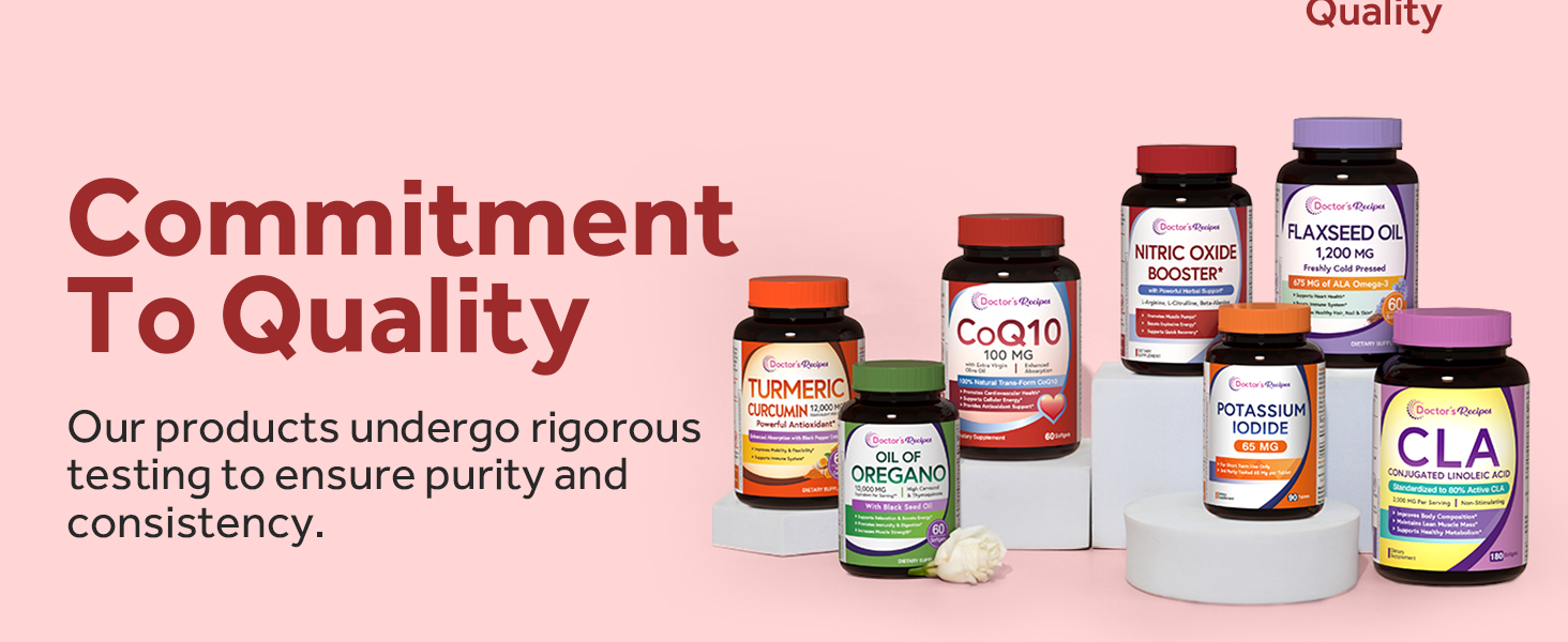 Doctor's Recipes CoQ10 200mg, Highly Absorbable Coenzyme Q10, Antioxidant Support & Cellular Energy Boost, Improves Heart, Vascular Health, Non-GMO, 60 Softgels, 2 Month Supply