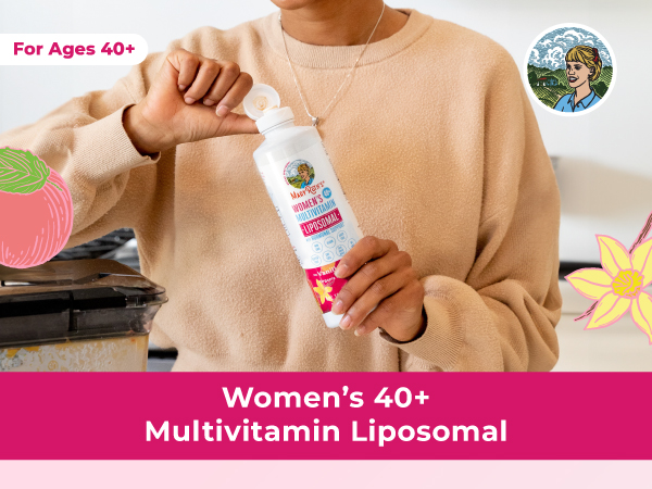 MARYRUTH'S Multivitamin Liposomal for Women 40+ | Womens Multivitamin Liposomal | Immune Support Supplement | Menopause Support| Methylated Multivitamin | Vegan | Sugar Free | Non-GMO | 15.22 Fl Oz