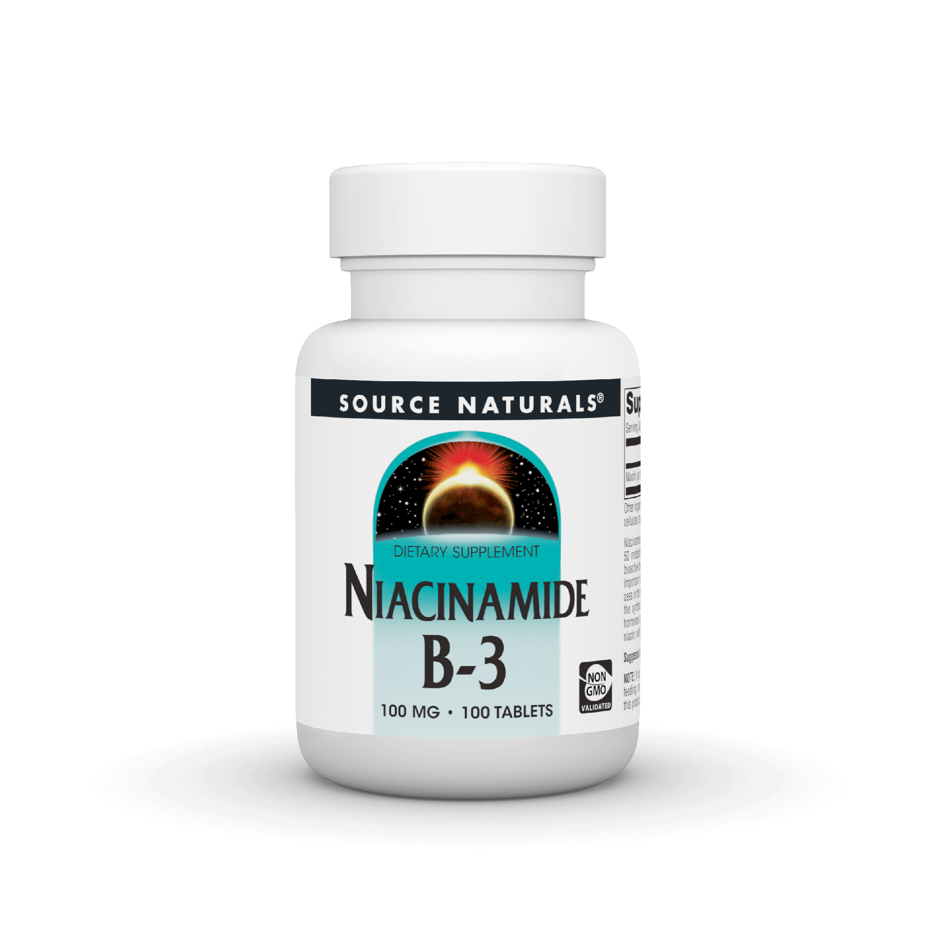 Source Naturals Niacinamide B-3, 100 mg- 250 Vegan Tablets