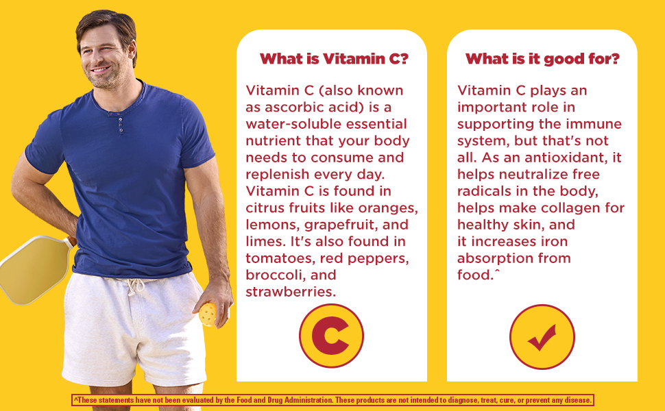 Nature Made Extra Strength Vitamin C 1000 mg Tablets, 100 Count