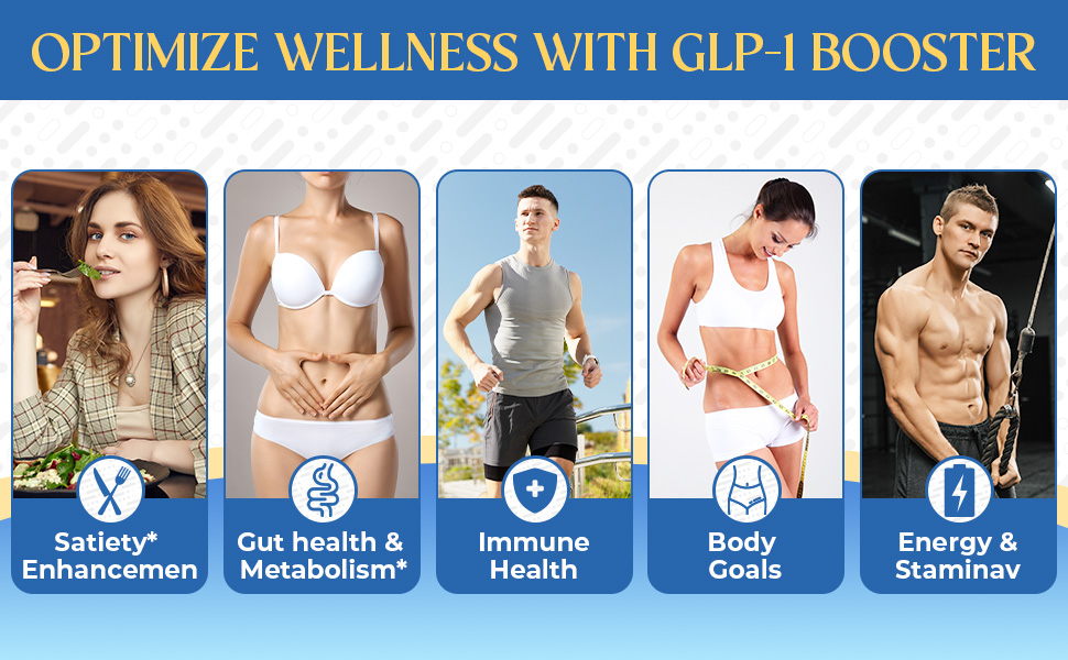 GLP-1, GLP-1 Supplement for Women & Men with Berberine, Akkermansia