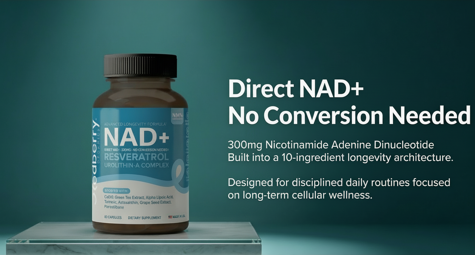 Direct NAD+ Supplement, 60 Capsules