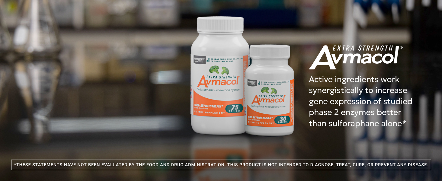 Nutramax Avmacol Extra Strength Sulforaphane Producing Supplement, 30 Tabs