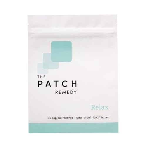 The Patch Remedy Relax Patch | L-Theanine, Lemon Balm, Valerian, Ashwagandha, Passionflower | 30 Patches
