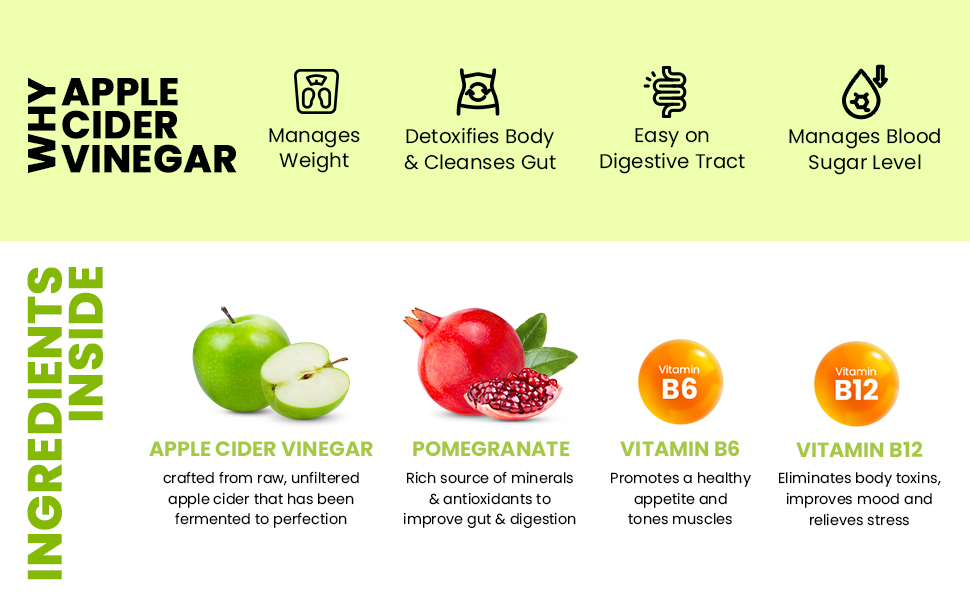 Auric Apple Cider Vinegar With Vitamins | 40 Acv Tablets With Vitamin B6 & B12 | Weight Loss & Metabolism Benefits | Bloating Relief & Gut Health For Men And Women | Taste Only Green Apple