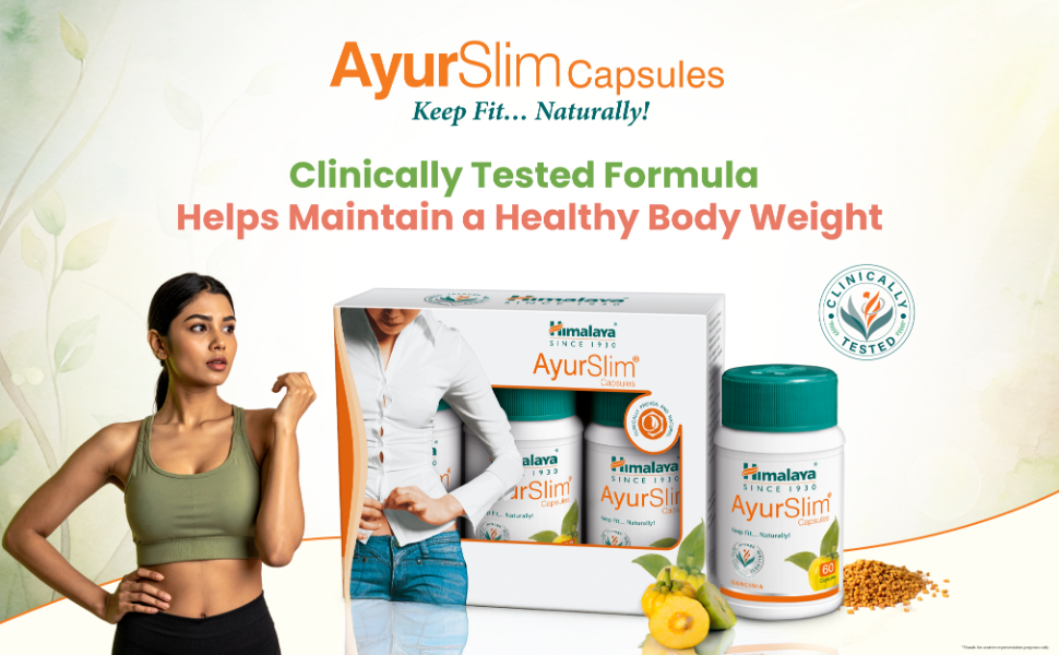 Himalaya Wellness AyurSlim Capsules Weight Management -Pack of 180 Capsules