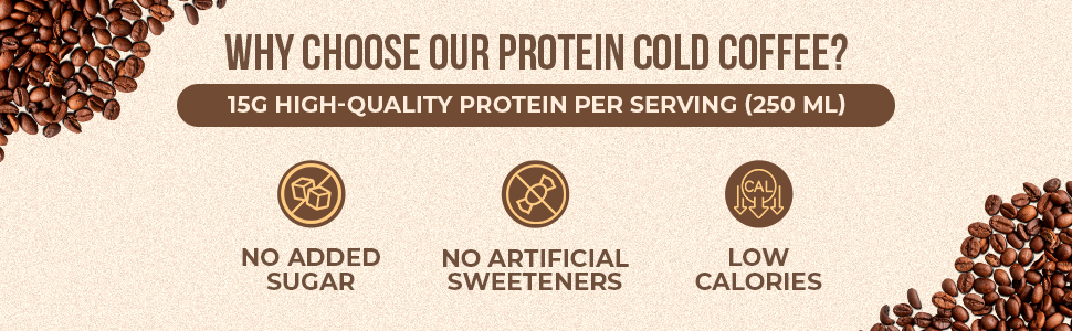 avvatar Protein Cold Coffee | Classic Cold Coffee Flavour | 15g Protein | 4.8g Fiber | Ready to Drink | 250ml | Pack of 4 (4 x 250 ml)