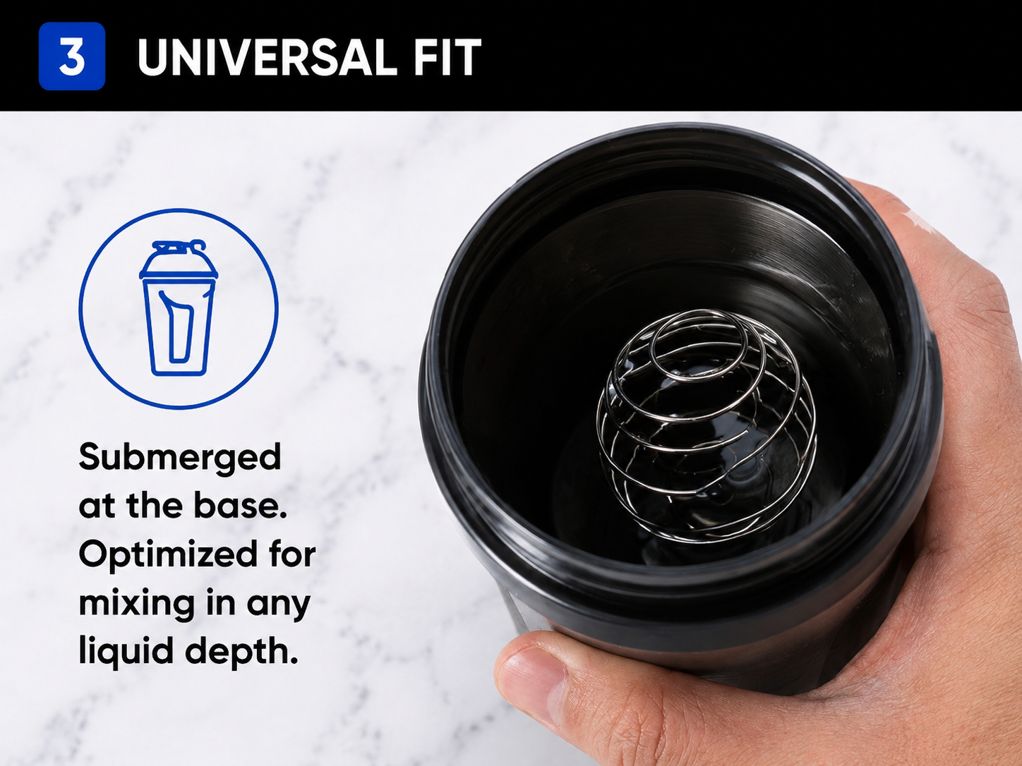 Stainless Steel Protein Shaker Mixing Spring | Replacement Blender Whisk Coil | Universal Fit for Most Shaker Bottles | Rust Resistant | Reusable | For Whey, Protein Powder, BCAA, Pack Of 2