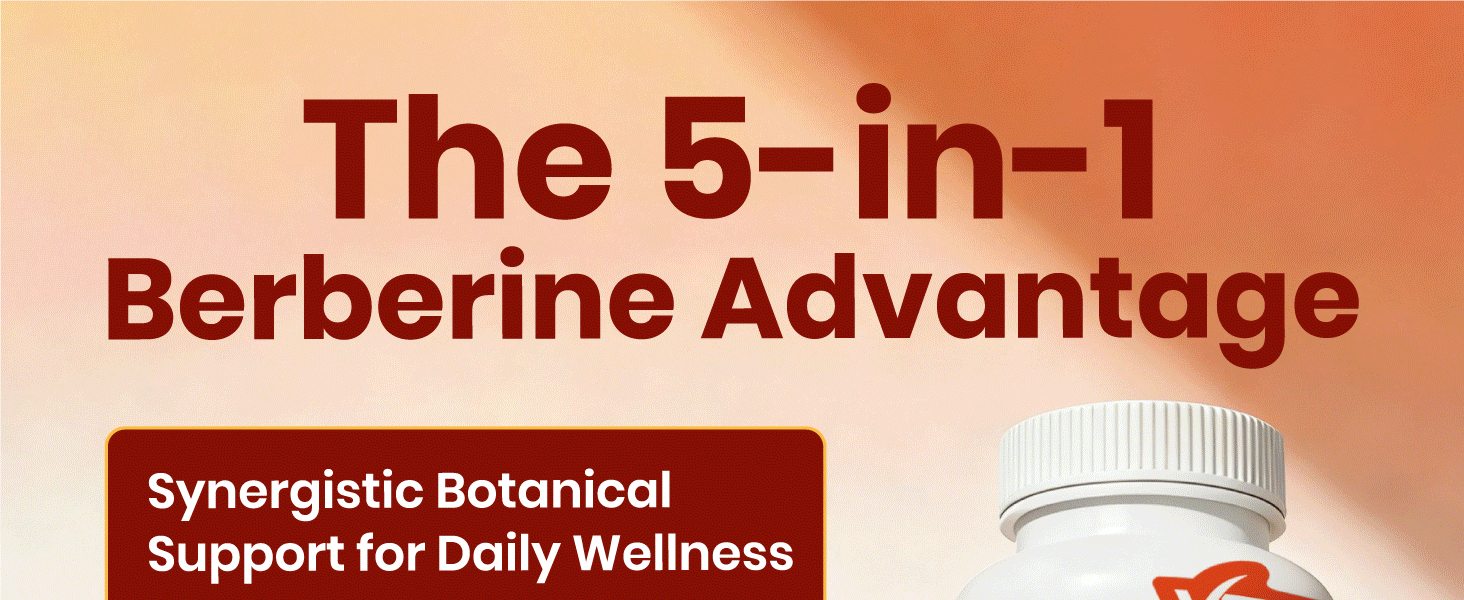 VEV Berberine Supplement with Ceylon Cinnamon, Cayenne Pepper, Turmeric, Milk Thistle – 120 Capsules