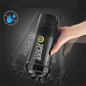 Gym Spider Shaker Bottle 500ml with Extra Compartment | Spider Cyclone Protein Shaker Bottle | Preworkout, BPA Free Gym Sipper - Color May Vary