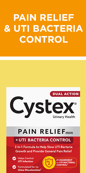 Cystex Dual-Action UTI Pain Relief Tablets, Fast-Acting, 48 Count