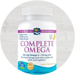 Nordic Naturals Complete Omega 3 Fish Oil Supplement 1270 Mg Omega 3 6 9, EPA & DHA With Gla, Oa | Lemon Fish Oil Syrup 8 Fl Oz 237 ml