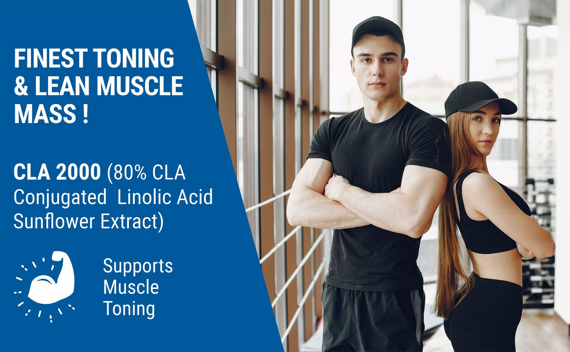 Bliss Welness Cla 2000 (Conjugated Lenoleic Acid) Lean Muscle Build Supplement (Pack Of 2), Capsule