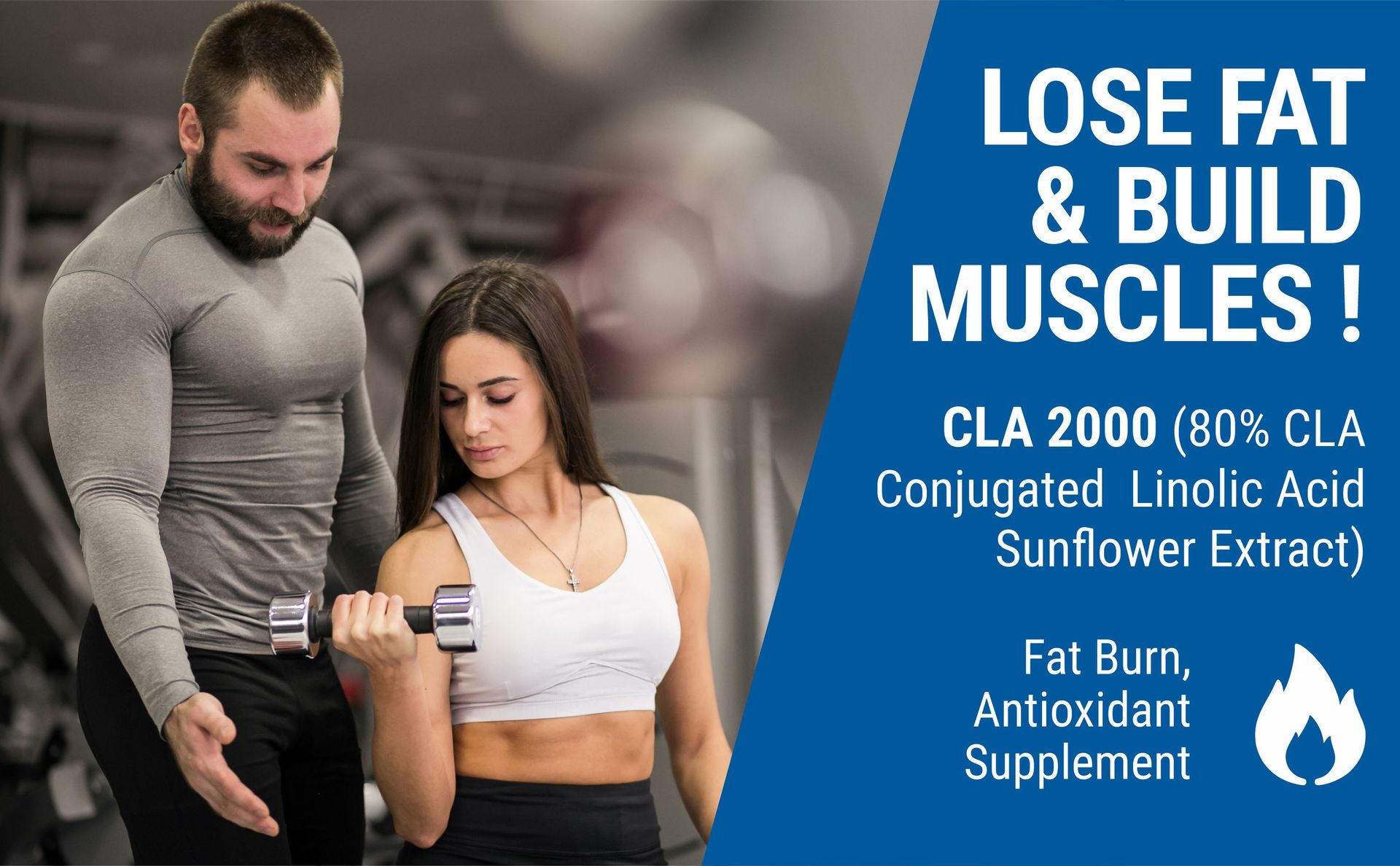 Bliss Welness Cla 2000 (Conjugated Lenoleic Acid) Lean Muscle Build Supplement (Pack Of 2), Capsule