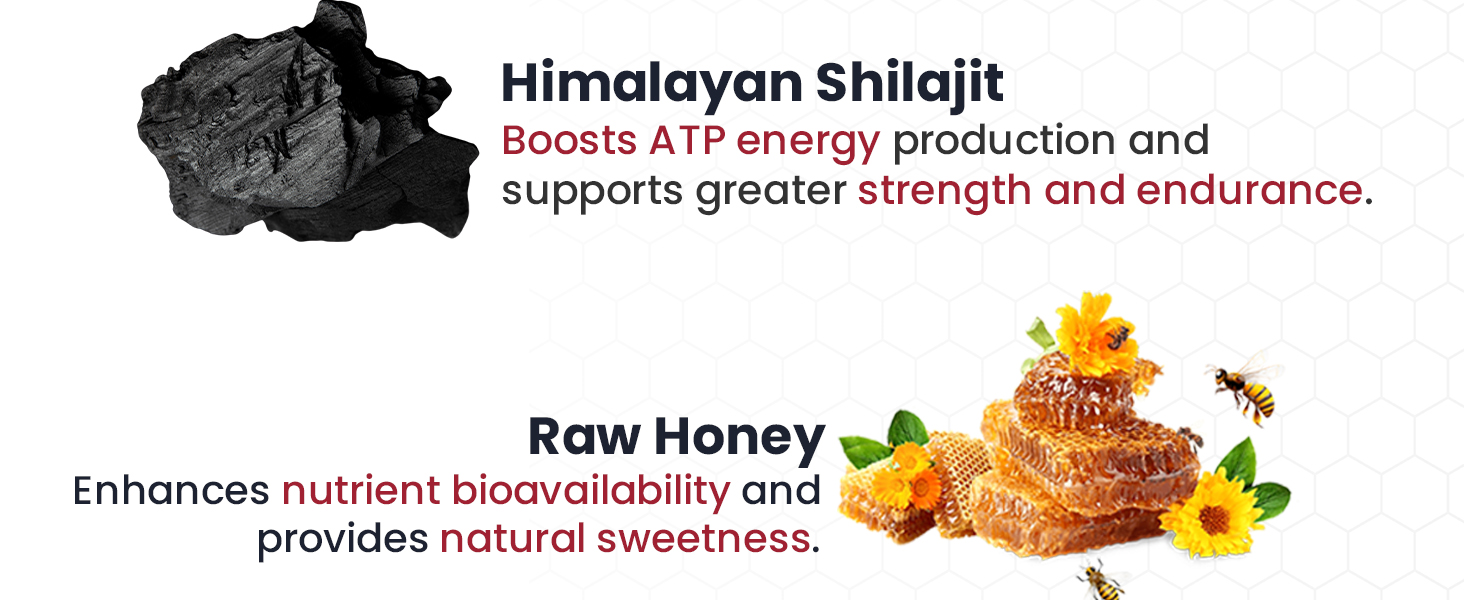Pure Himalayan Shilajit Honey Sticks with Honey & Strawberry 30 Sticks | 75%+ Fulvic Acid, 85+ Trace Minerals | Support Energy & Immunity | Easy Single-Use Packets for Men & Women