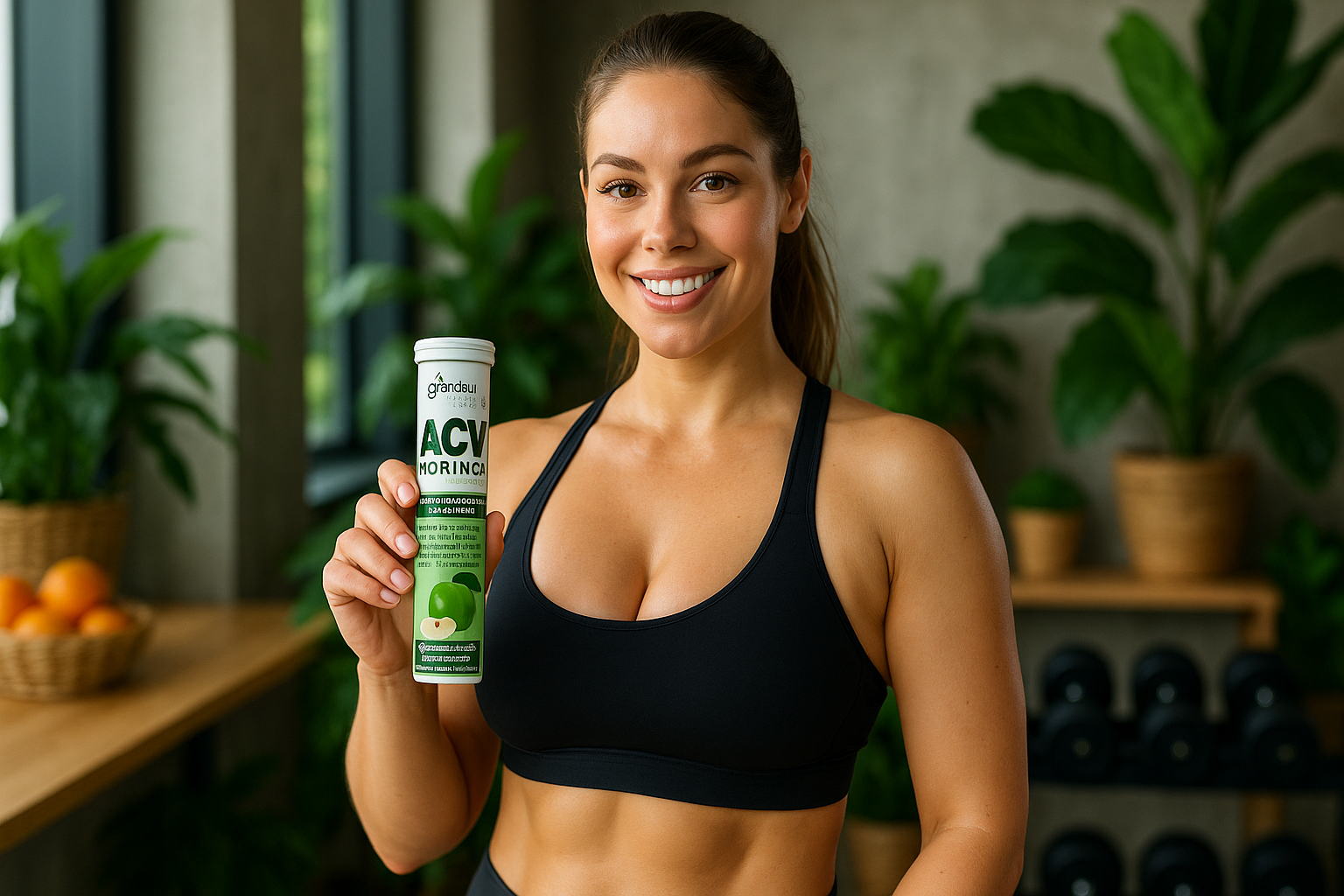 Grandeur ACV Moringa For Weight Management, 120 acv tablets Apple Cider Vinegar Tablets 750mg, With Cinnamon | Controls Cravings | No Added Sugar | Natural Energy Booster | Healthy Gut | Green Apple