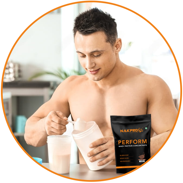 NAKPRO NUTRITION Perform Whey Protein Concentrate | 1kg Strawberry | 24g Protein | Trustified Certified