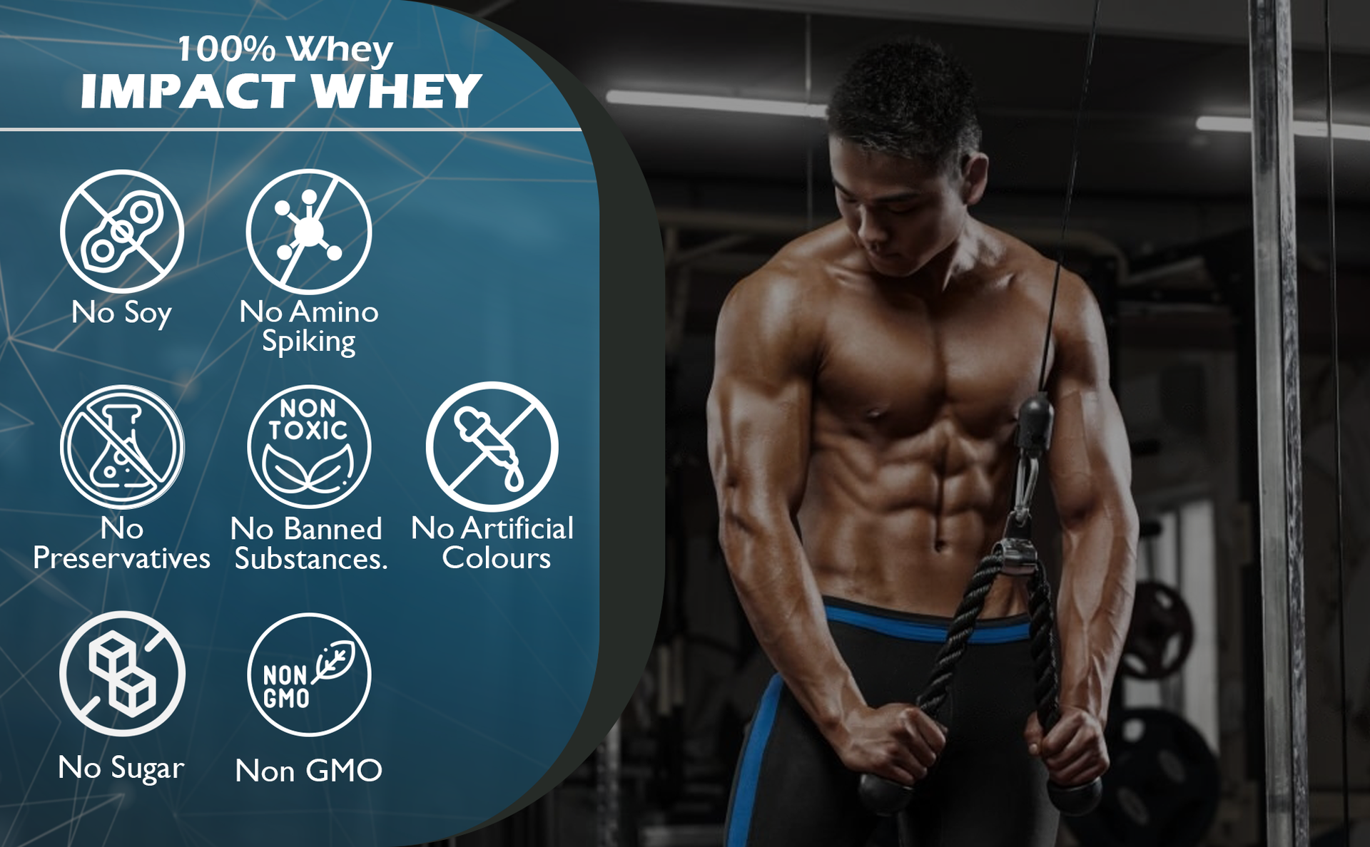 NAKPRO NUTRITION Impact Whey Protein Isolate & Concentrate | 2 kg | 24g Protein | Chocolate | Trustified Certified | Added Digestive Enzymes, Vitamins & Minerals