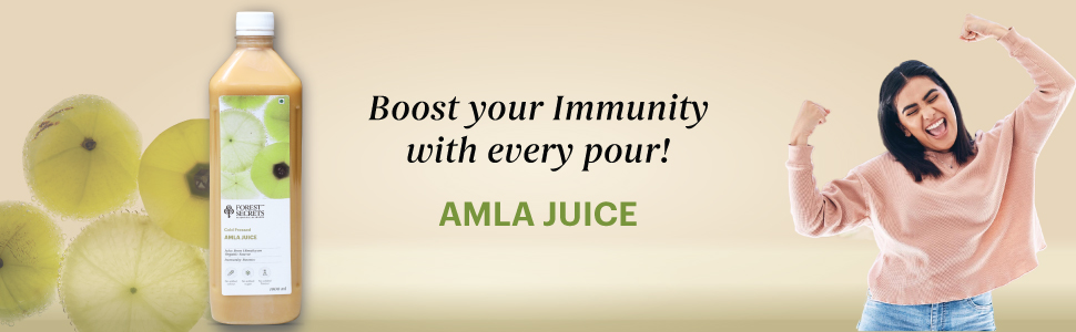 Forest Secrets Amla Juice 1000 ml | Natural Ayurvedic Tonic for Immunity, Digestion & Glowing Skin | Aloe Vera Juice Blend | Adult Wellness Drink (Pack of 1)